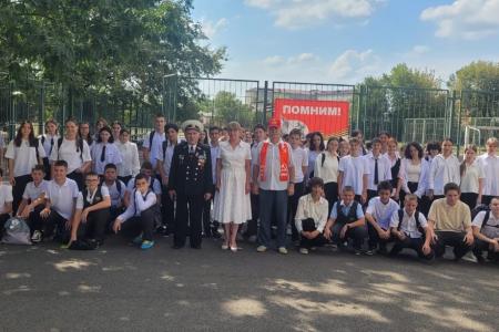 Краснодарский край. Встреча депутата Госдумы Н.И. Осадчего с ветеранами морской пехоты и другие акции КПРФ в День Победы над милитаристской Японией