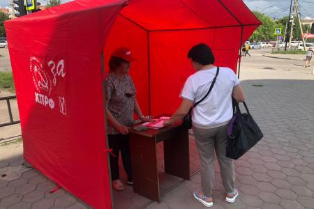 В Амурской области продолжаются пикеты в рамках Народного референдума КПРФ
