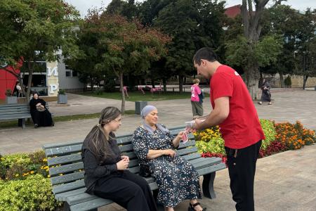 «Красные в городе»: комсомольцы Махачкалы провели предвыборную агитационную акцию
