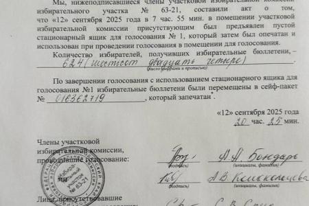 Краснодар, УИК № 6321. «Раздвоение личности» сейф-пакета