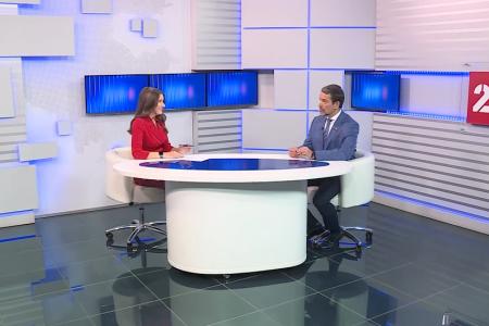 Александр Ющенко в программе «Вести. Интервью» рассказал об итогах парламентской недели