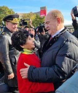 Первый секретарь Московского обкома КПРФ Николай Васильев принял участие в открытии памятника Герою Советского Союза Герману Титову