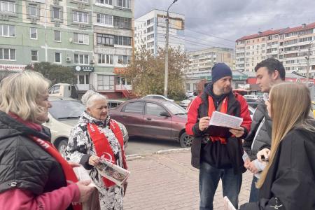 Первый секретарь Тульского обкома Алексей Лебедев провел инструктаж секретарей местных отделений по информированию жителей о Заявлении Президиума ЦК КПРФ по выборам
