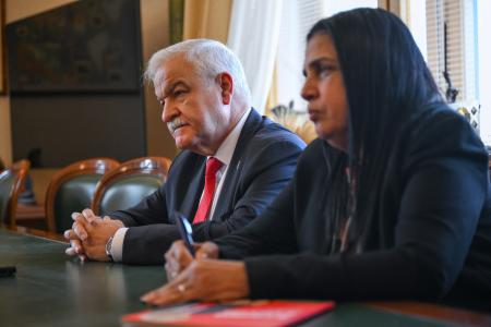 Геннадий Зюганов встретился с Хулио Гармендией перед его возвращением на Кубу