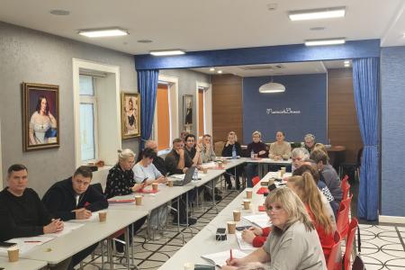 Депутат Госдумы фракции КПРФ С.М. Пантелеев выступил перед слушателями школы профсоюзно-партийного обучения