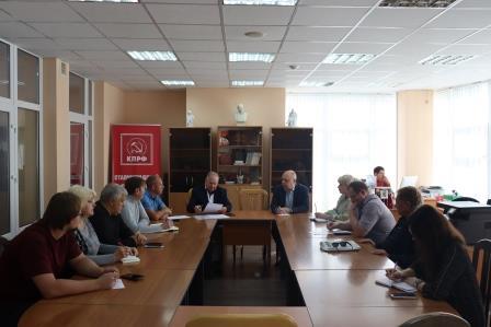 В Сталинградском обкоме КПРФ прошло заседание Штаба по протестным действиям