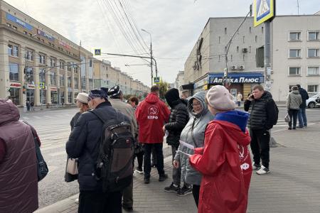 Пензенская область. Коммунисты и комсомольцы провели агитационный выход в рамках Народного Референдума