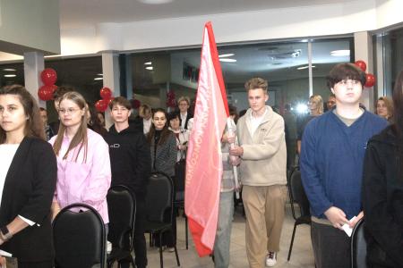 Олег Лебедев выступил на областной комсомольской конференции в Твери