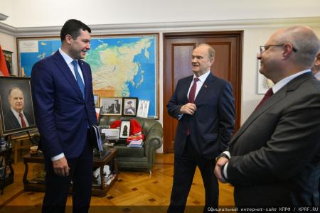 Российский министр Антон Алиханов принял участие в заседании фракции КПРФ в Госдуме