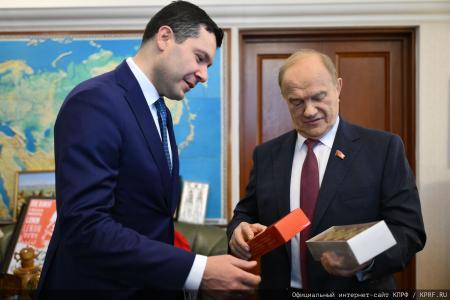 Российский министр Антон Алиханов принял участие в заседании фракции КПРФ в Госдуме