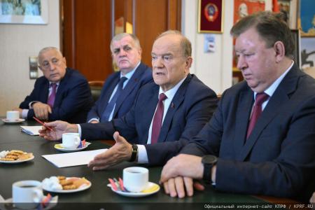 Российский министр Антон Алиханов принял участие в заседании фракции КПРФ в Госдуме