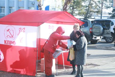 Омская область. Пикеты накануне Октября