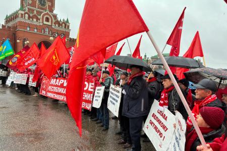 Республика Марий Эл. В Йошкар-Оле прошел митинг в честь Великого Октября