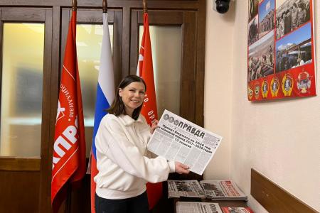 Г.А. Зюганов встретился с военкором Первого канала Ириной Куксенковой