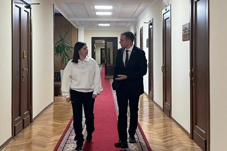 Г.А. Зюганов встретился с военкором Первого канала Ириной Куксенковой