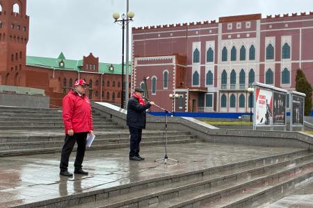 Республика Марий Эл. В Йошкар-Оле прошел митинг в честь Великого Октября