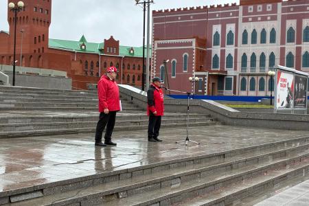 Республика Марий Эл. В Йошкар-Оле прошел митинг в честь Великого Октября
