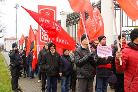 Удмуртия: митинг и демонстрация ко дню Октябрьской революции