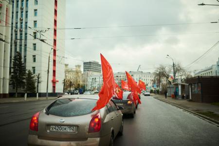 7 ноября в Нижнем Новгороде состоялась памятная акция, посвященная 108-й годовщине Великого Октября