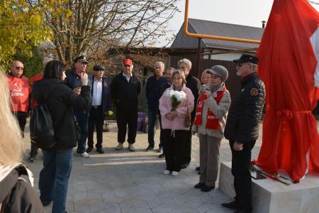 Краснодарский край, Анапа. В поселке Виноградный после реставрации торжественно открыт памятник В.И. Ленину