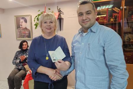 Ямало-Ненецкий автономный округ. Салехардские коммунисты приняли в свои ряды участника СВО