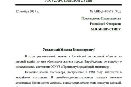 Проблемы Еврейской АО — на федеральный уровень