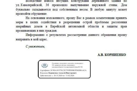 Проблемы Еврейской АО — на федеральный уровень