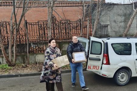 Руководитель фракции КПРФ в Рязанской областной думе Денис Сидоров принял участие в отправке гуманитарного груза