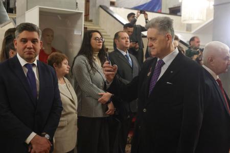 Г.А. Зюганов и В.И. Кашин приняли участие в открытии выставки "130-летие российского бокса"