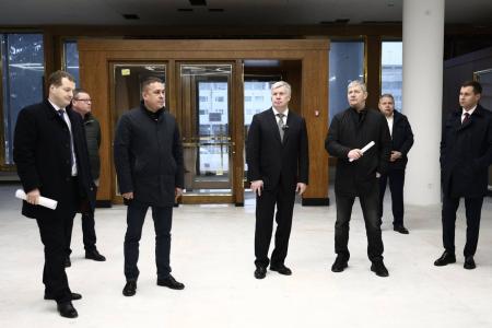 Ульяновск. Айрат Гибатдинов и Алексей Русских провели осмотр хода ремонтно-реставрационных работ в Ленинском Мемориале