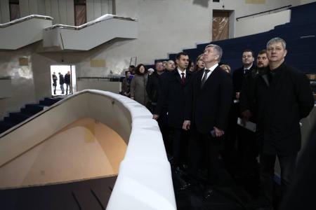 Ульяновск. Айрат Гибатдинов и Алексей Русских провели осмотр хода ремонтно-реставрационных работ в Ленинском Мемориале