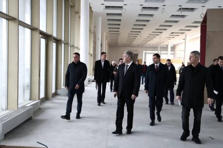Ульяновск. Айрат Гибатдинов и Алексей Русских провели осмотр хода ремонтно-реставрационных работ в Ленинском Мемориале