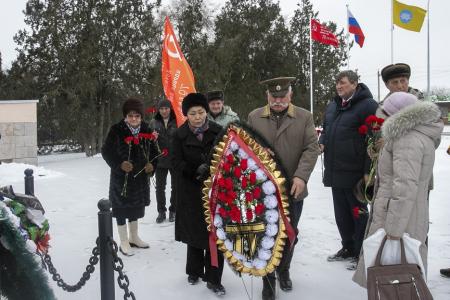Калмыкия. В Городовиковске коммунисты провели тожественное мероприятие по случаю 83-й годовщины освобождения города от немецко-фашистских захватчиков