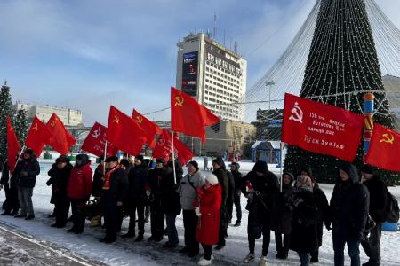 Акция памяти прошла на площади В.И. Ленина в Ставрополе