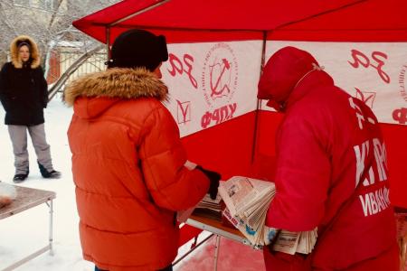 Омск. Красные палатки работают и в новогодние праздники