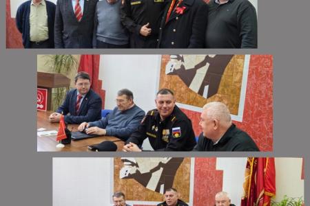 Самарская область. Встреча коммунистов с бойцом СВО, депутатом Тольяттинской гордумы от КПРФ Василием Воробьёвым