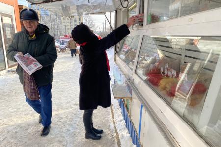 «Красные в городе». Сегодня состоялся информационный пикет КПРФ в Заволжском районе города Костромы
