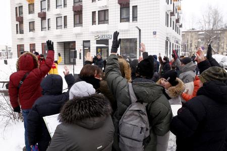 Москва. Жители района Текстильщики говорят “нет” барьерам