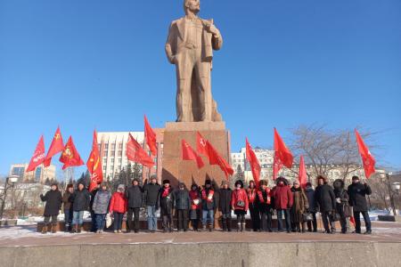 Коммунисты Забайкалья почтили память Владимира Ленина