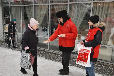 В День Красной Армии ивановские коммунисты и комсомольцы  провели уличные акции и агитацию за Программу Победы КПРФ