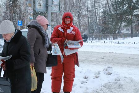Омская область. Коммунисты проводят еженедельные акции протеста