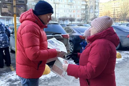 Санкт-Петербург: в Колпинском районе состоялся масштабный агитрейд КПРФ