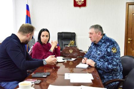 Анастасия Удальцова провела рабочую встречу с начальником ГУФСИН по г. Москве Сергеем Морозом
