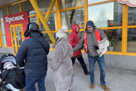 Санкт-Петербург: в Колпинском районе состоялся масштабный агитрейд КПРФ