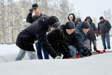В Республике Коми КПРФ и сторонники партии провели серию памятных акций, посвященных Дню Советской армии и Военно-Морского флота