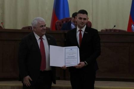 Делегация КПРФ во главе с Казбеком Тайсаевым прибыла в Донецк