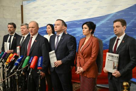 "Наша сила – в сплоченности!". Пресс-подход Г.А. Зюганова в Госдуме 10 февраля 2026 года