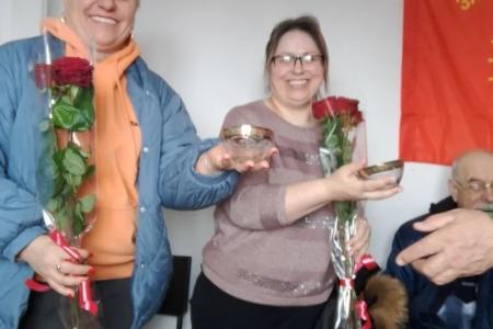 Рязанские коммунисты поздравили женщин-общественниц и своих боевых соратниц с Международным женским Днём
