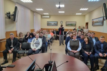 Руководитель фракции КПРФ в Мособлдуме Александр Наумов встретился с трудовым коллективом «Южных электрических сетей»