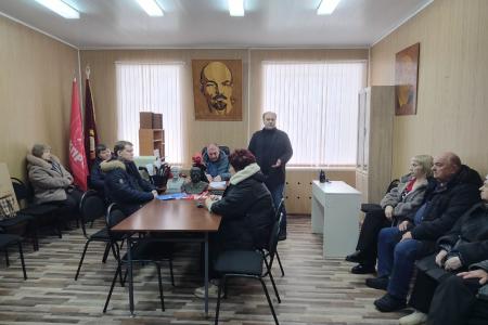 Рязанская область. Сасовские коммунисты единогласно поддержали обращение депутатов фракции КПРФ в Госдуме!